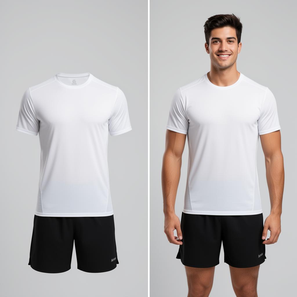 Tête harmonisée — tenue sport